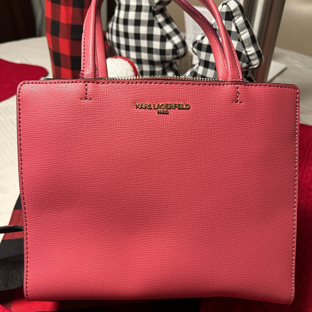 Karl Lagerfeld pink crossbody